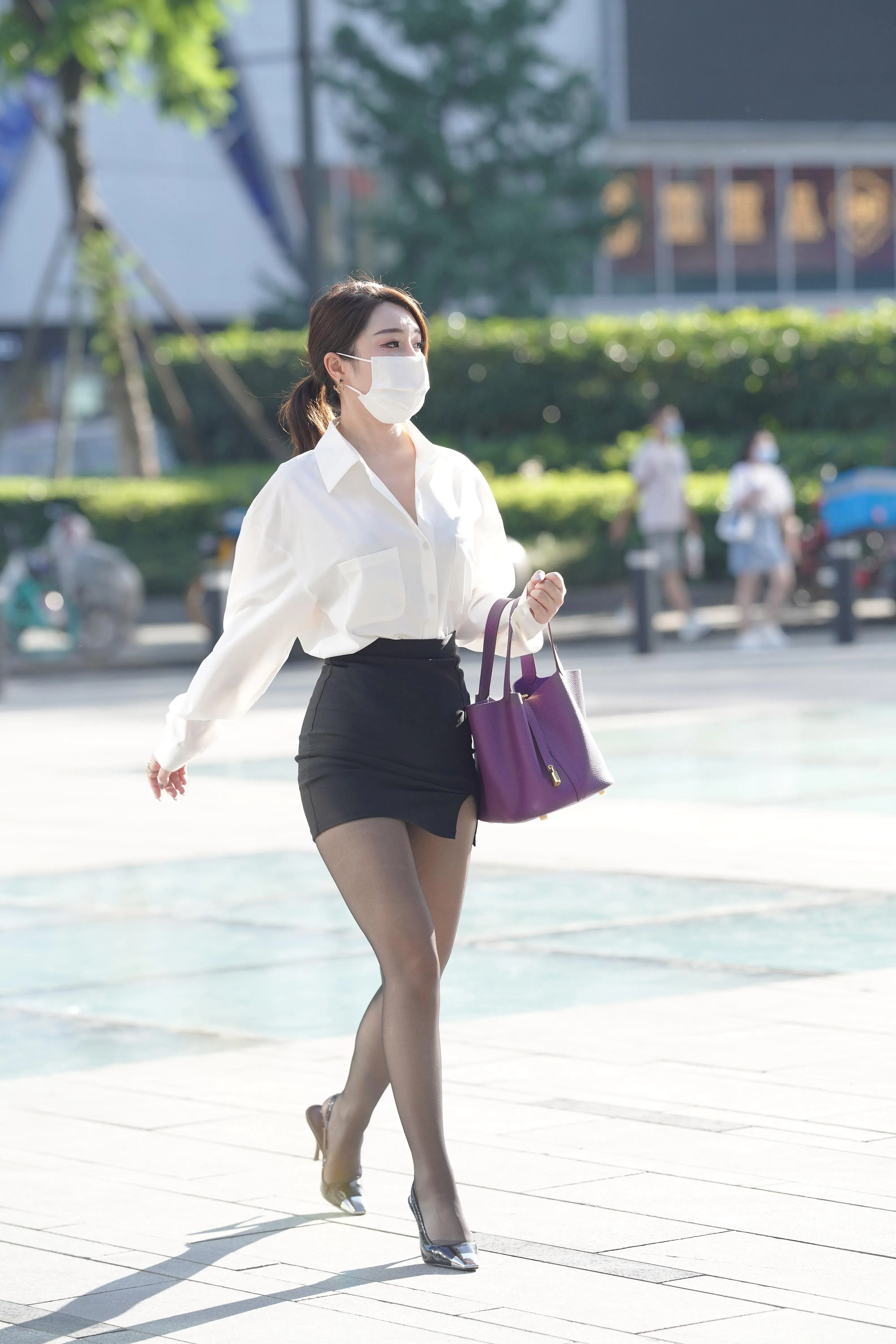 魔镜街拍 NO.184 街拍黑丝包臀裙小姐姐 [137P]插图6